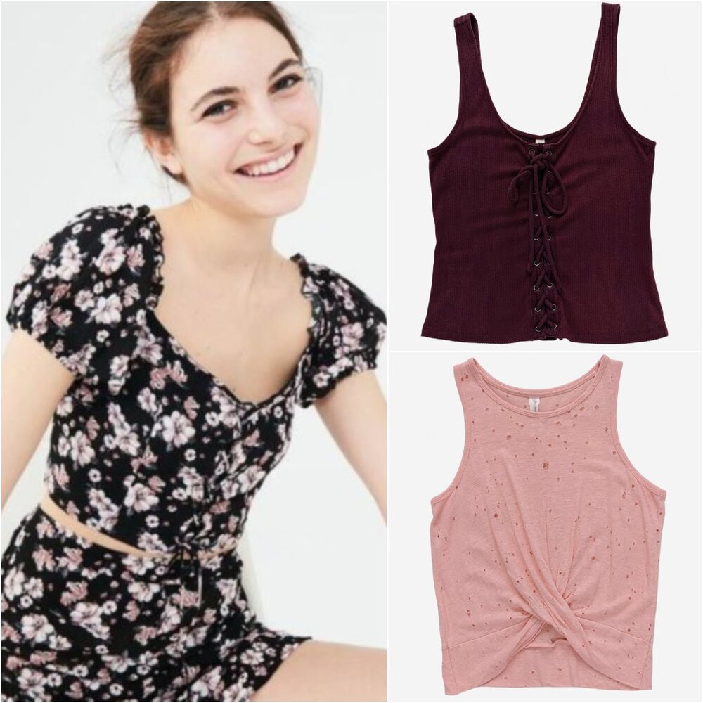 Sabrina Carpenter X Aeropostale Tank Top + Crop Bundle | XS/S/M